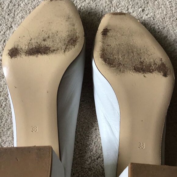 Maryam Nassir Zadeh White Mules Sleek Minimalist Design - Picture 11 of 12